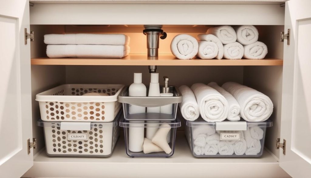 Maintaining under-sink organization