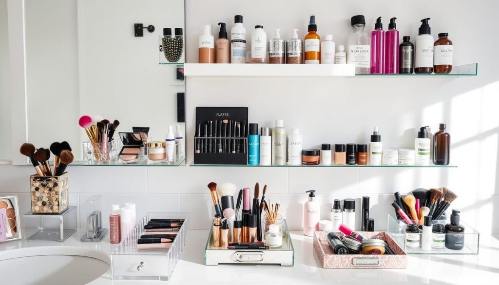 Makeup organization and skincare storage