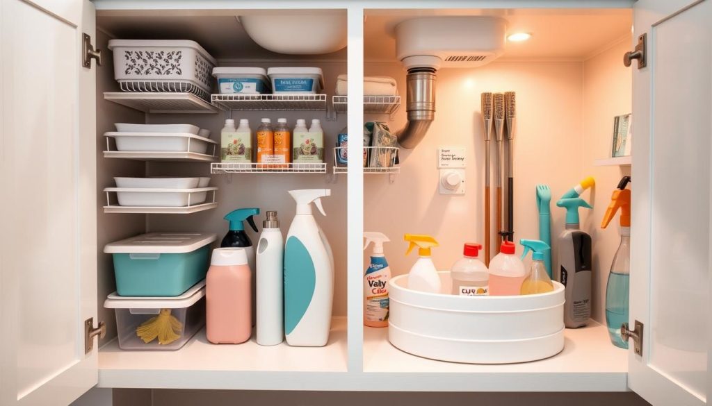 Maximizing cabinet space with corner organizers