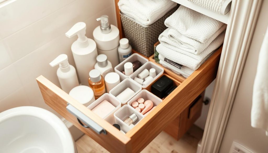 Maximizing drawer space in small bathrooms