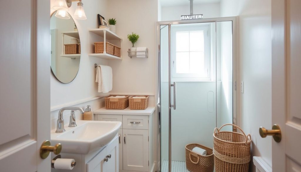 Maximizing small bathroom space