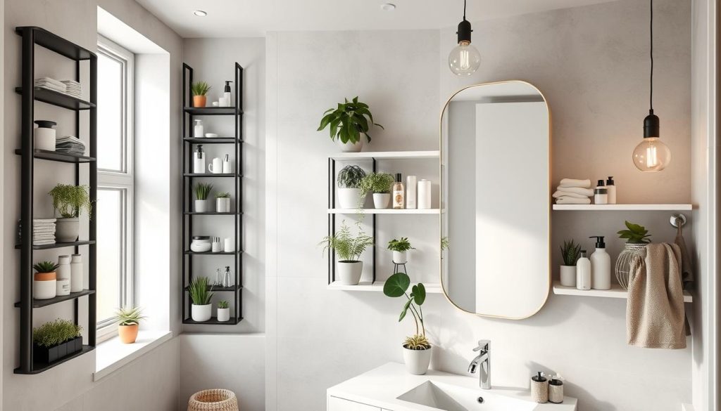 Maximizing vertical space in bathroom