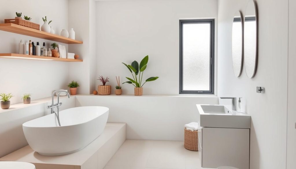 Minimalist bathroom cleaning tips