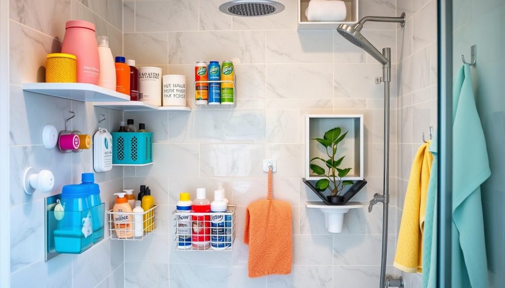 Shower organization solutions