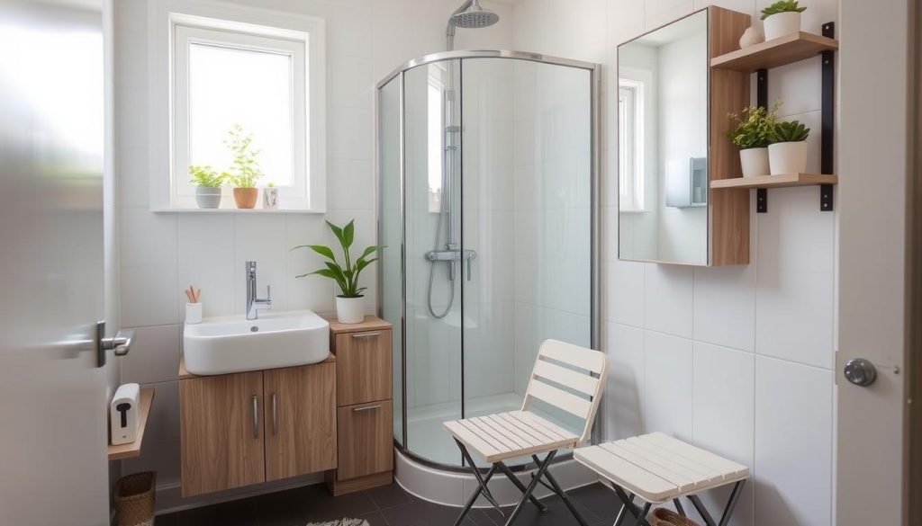 Space-saving bathroom solutions