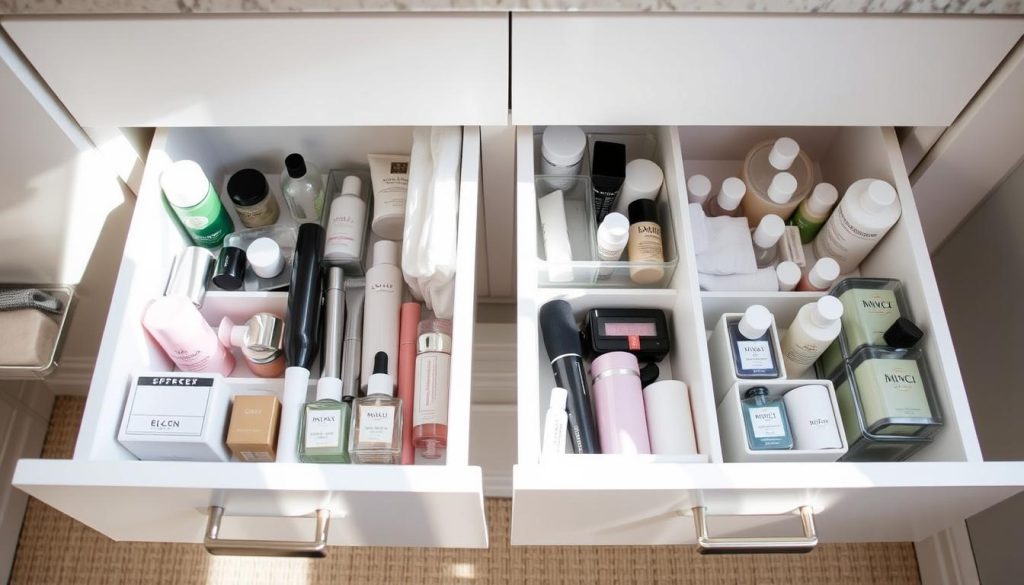 Streamlined bathroom storage solutions