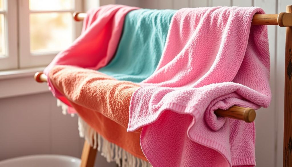 Ultra-absorbent towels drying quickly