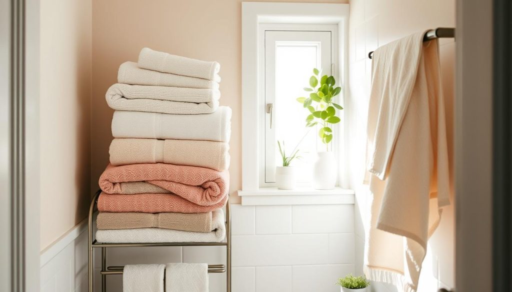 affordable towels for small bathrooms