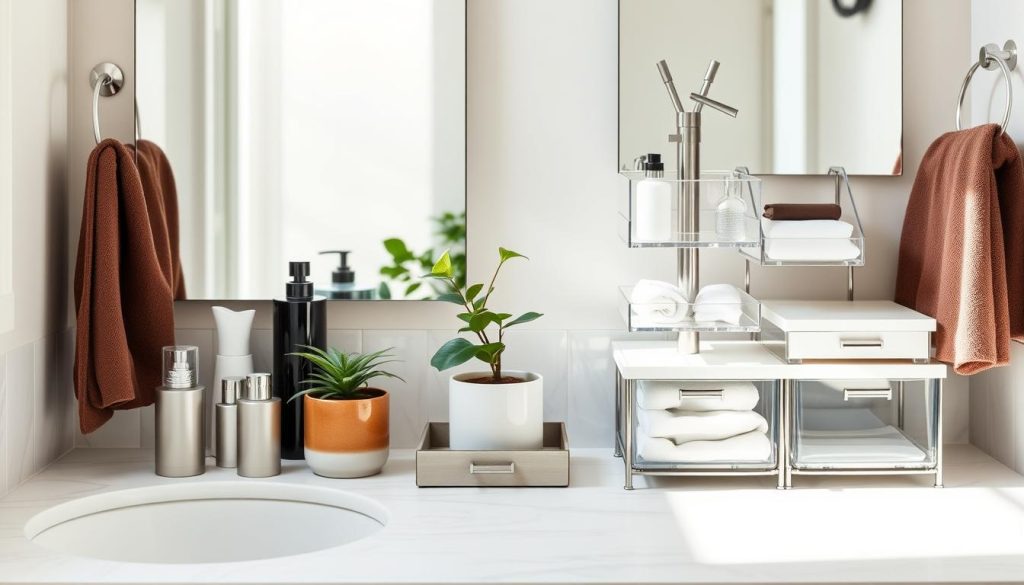 bathroom countertop organization ideas