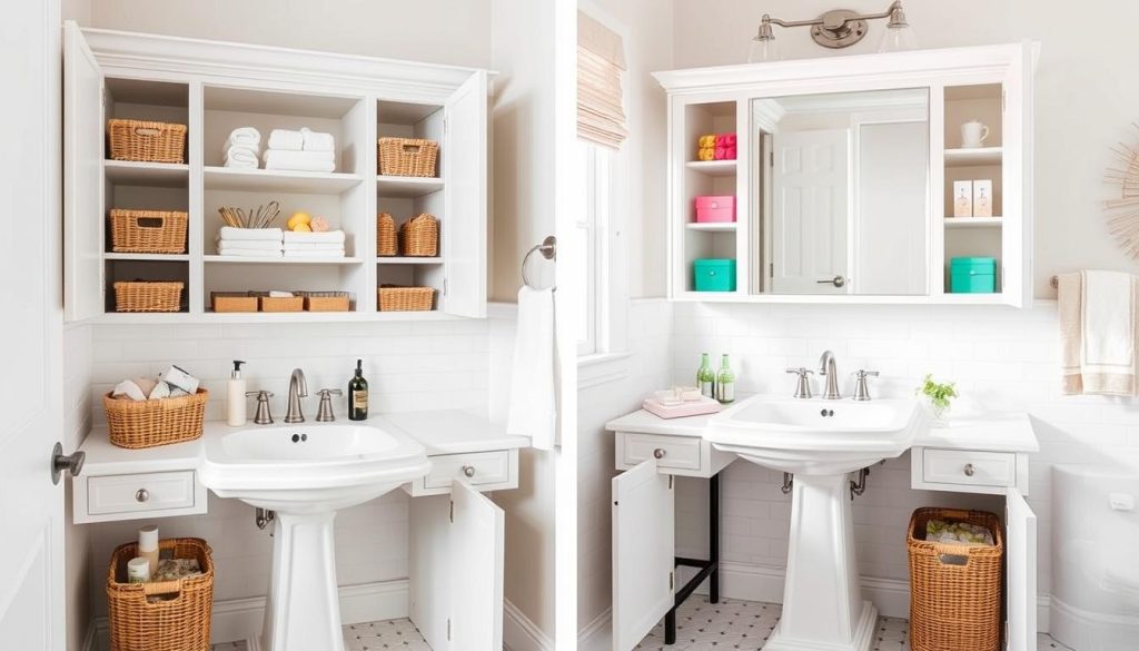 bathroom sink cabinet makeovers