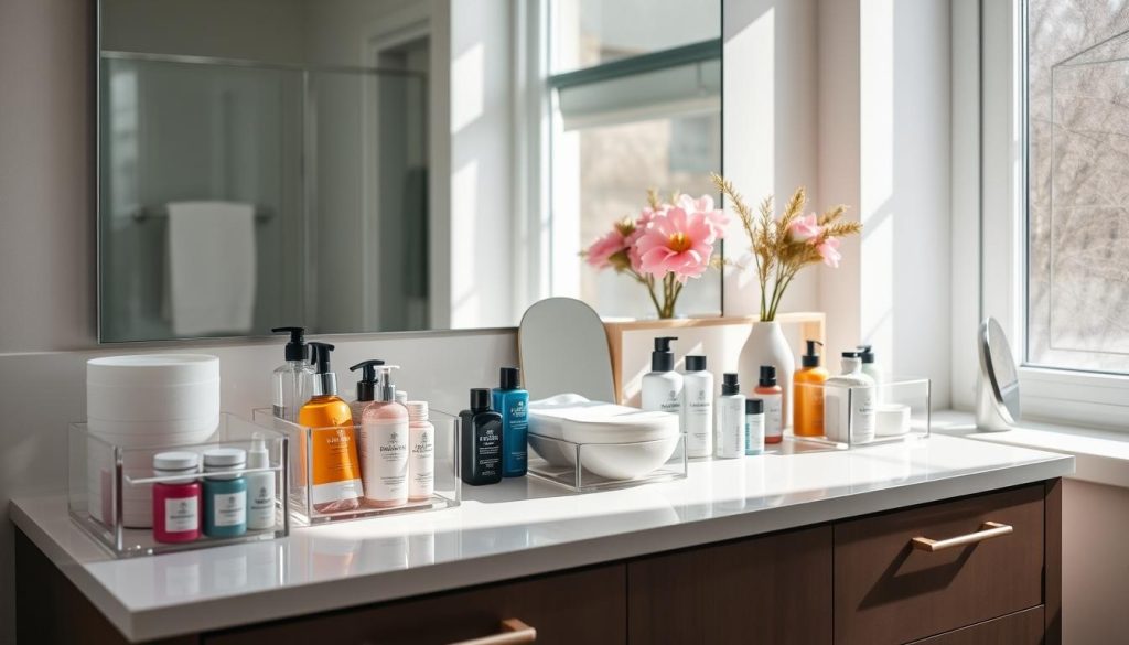 bathroom vanity organization