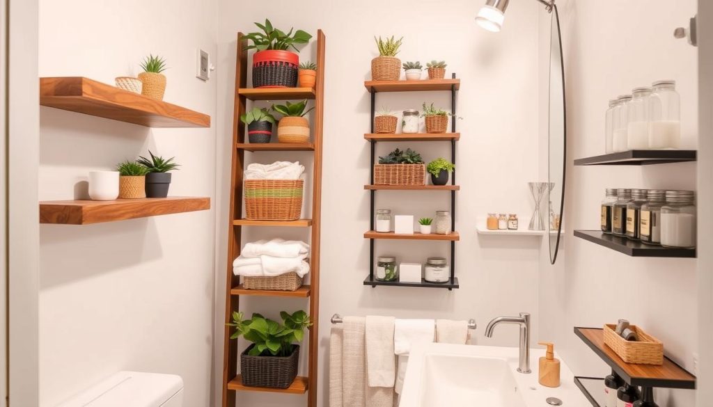 creative bathroom organization