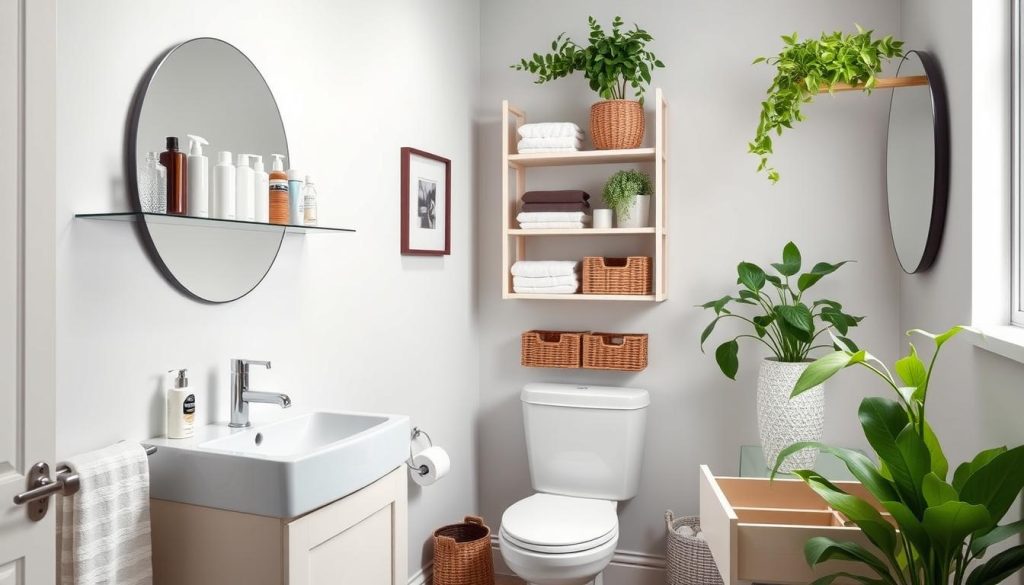 decluttering small bathrooms