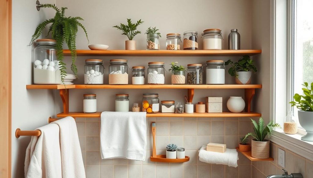 eco-friendly bathroom organization