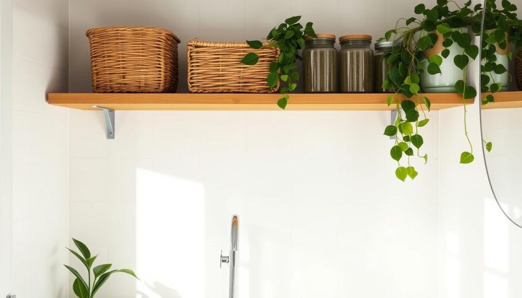 eco-friendly bathroom storage