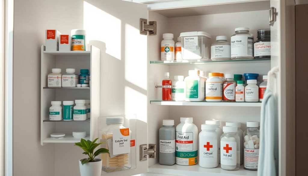 medicine cabinet organization