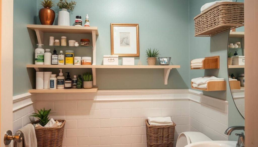 small bathroom organization