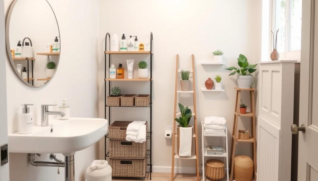 small bathroom storage solutions