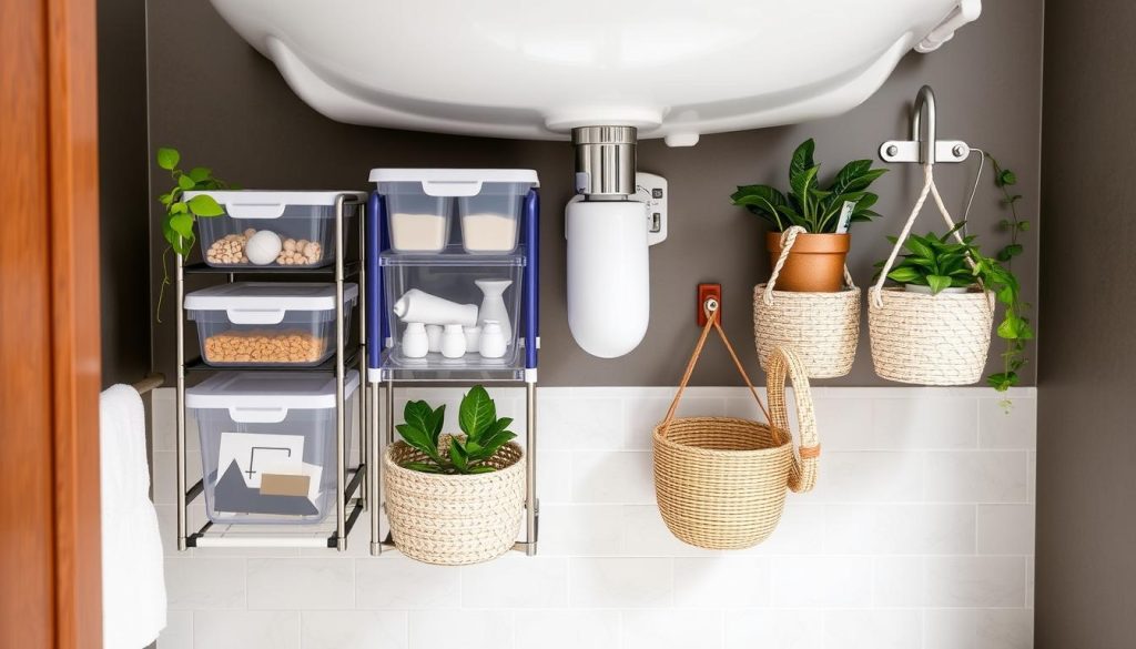 space-saving bathroom hacks