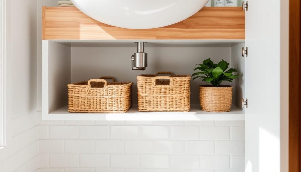 space-saving bathroom storage