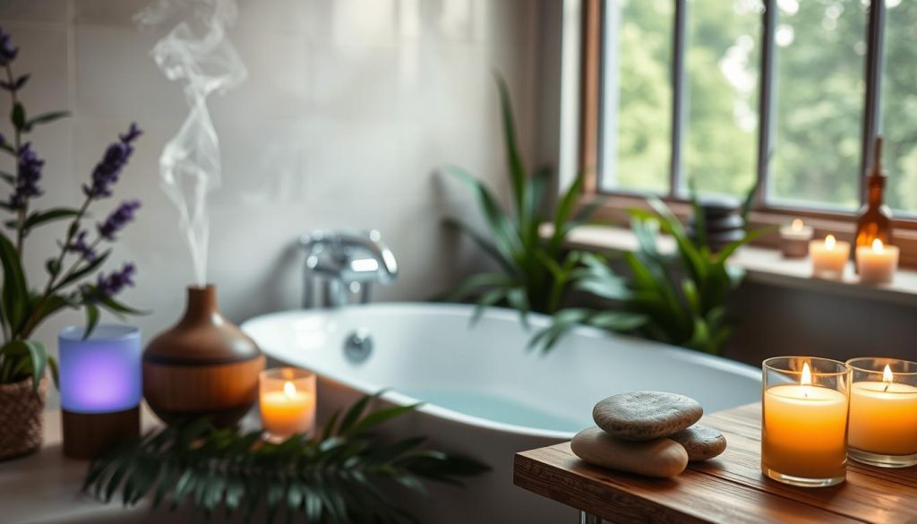 Aromatherapy in bathrooms