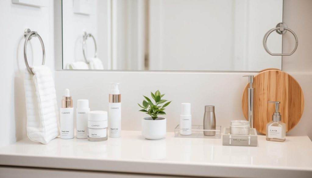 Bathroom counter organization