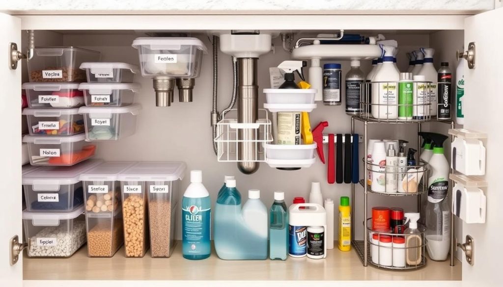 Clever container ideas for under-sink storage