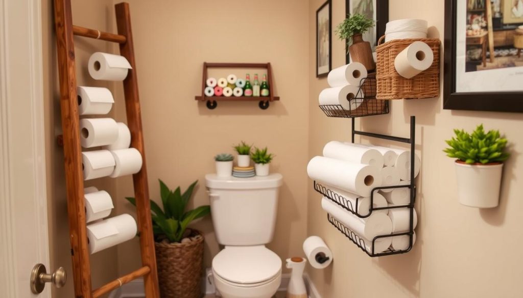 Clever toilet paper storage ideas