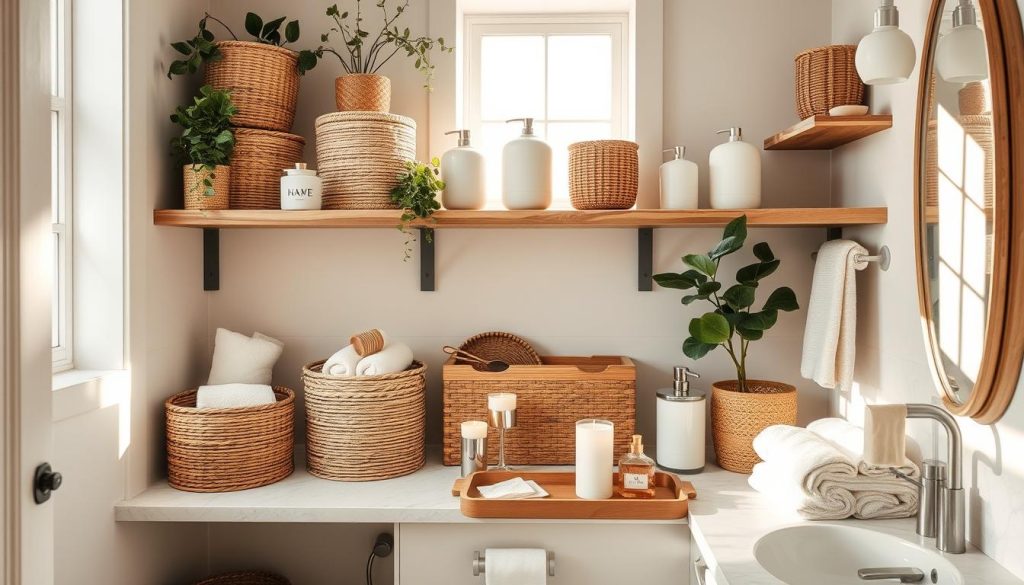 Creative container solutions for bathroom organization