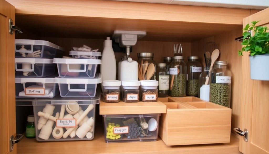 DIY under-sink storage solutions