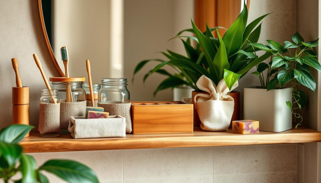 Eco-friendly bathroom organization