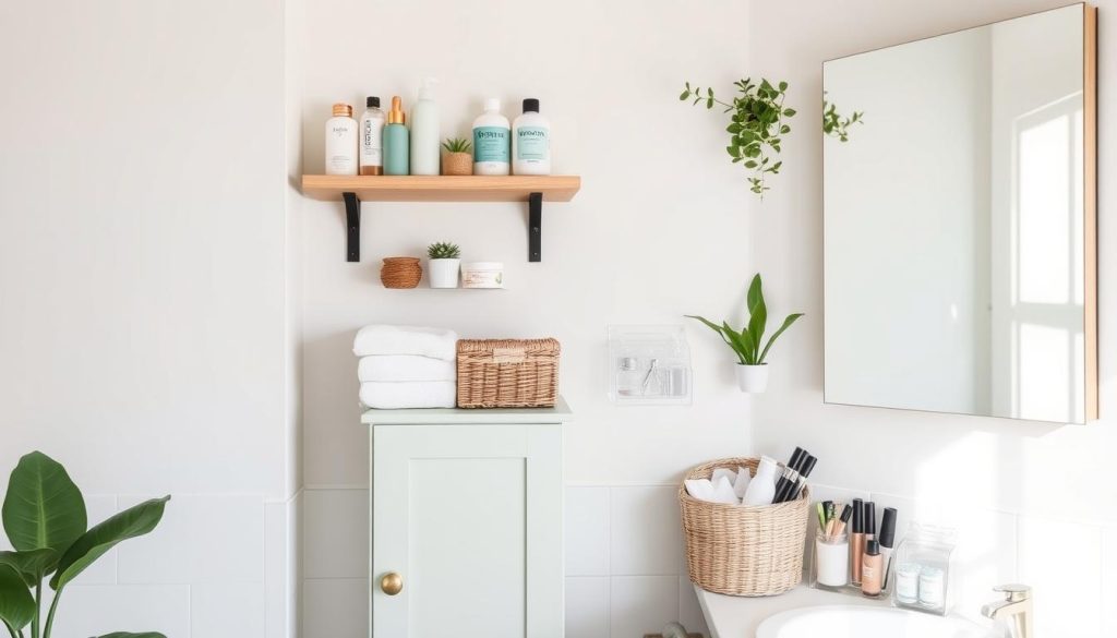 Efficient bathroom organization