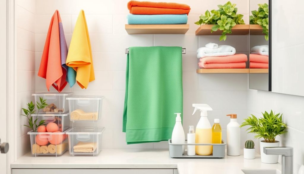 Efficient bathroom organizing for busy people