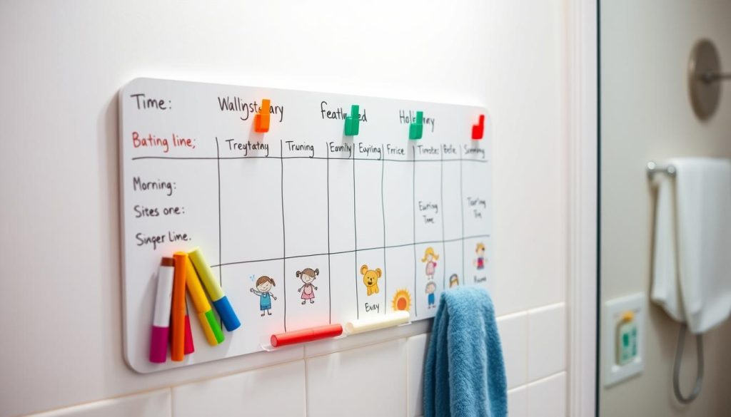 Family bathroom schedule