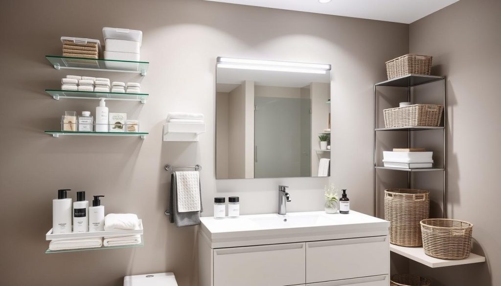 Innovative bathroom storage solutions for toiletries