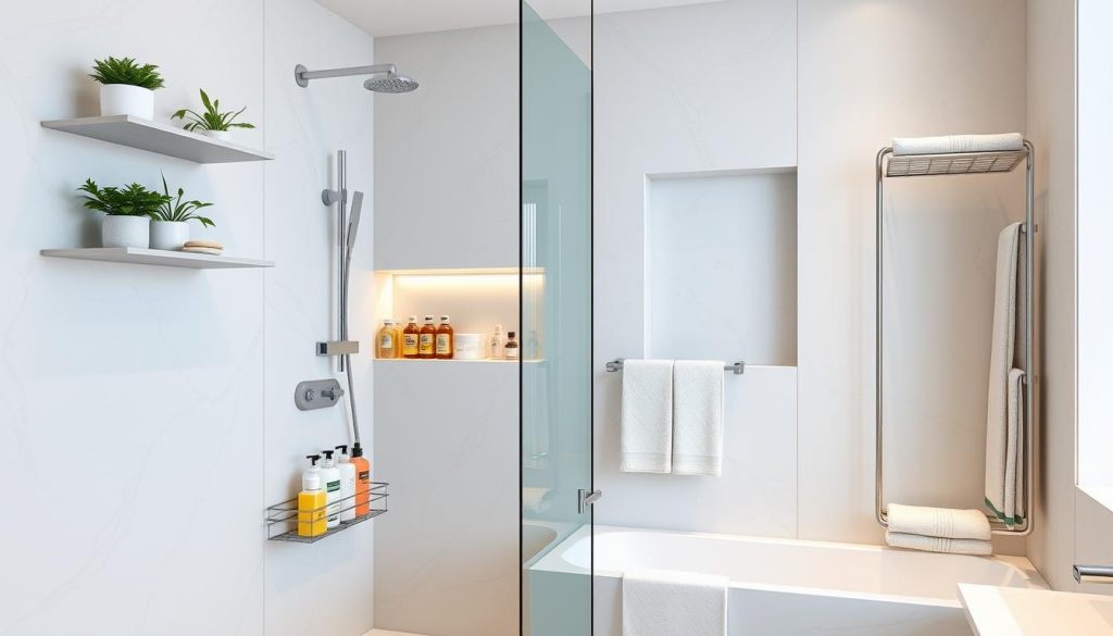 Innovative shower and tub storage ideas