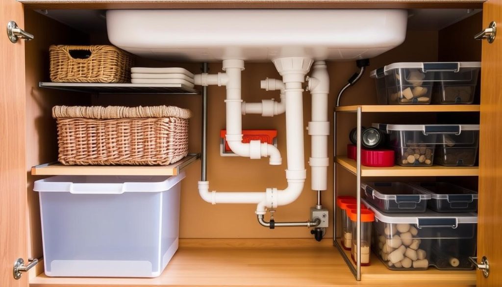 Kitchen organization solutions for under-sink storage