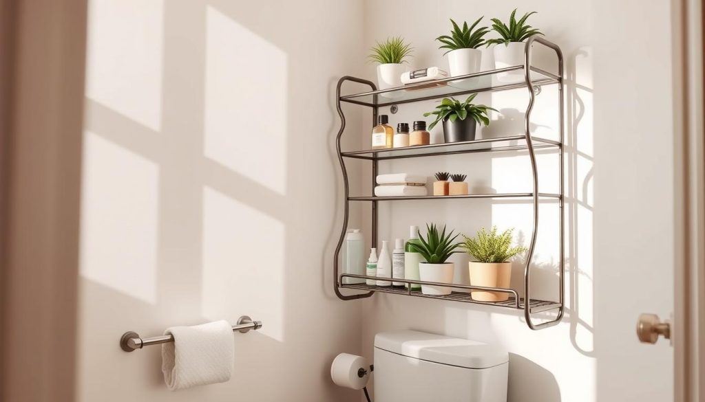 Over-the-toilet storage rack