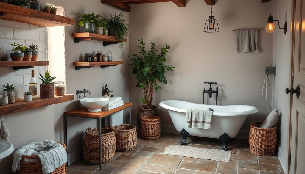 Rustic bathroom decor ideas