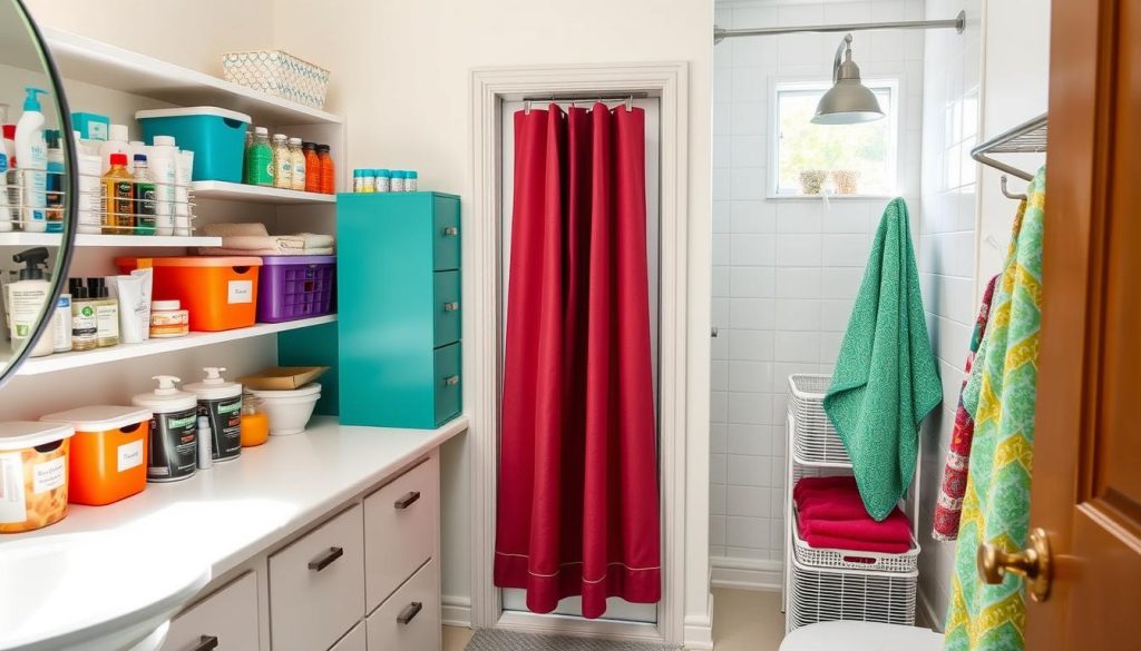 Shared bathroom organization strategies