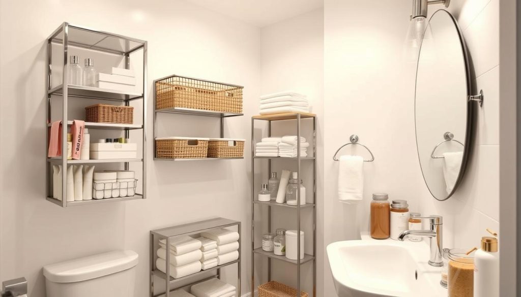 Smart storage solutions for bathroom organization