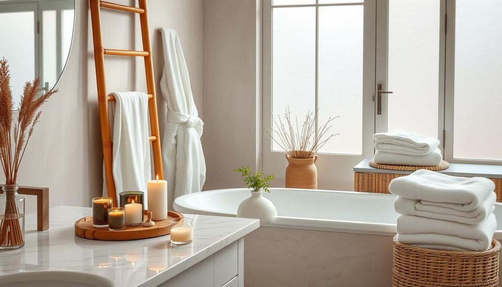 Spa-like bathroom accessories