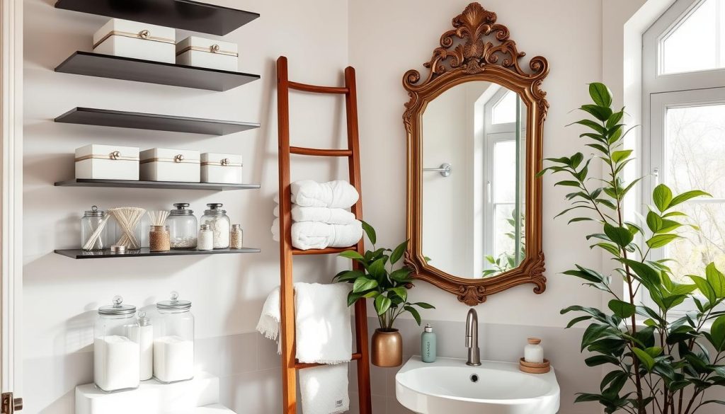 Stylish bathroom organization