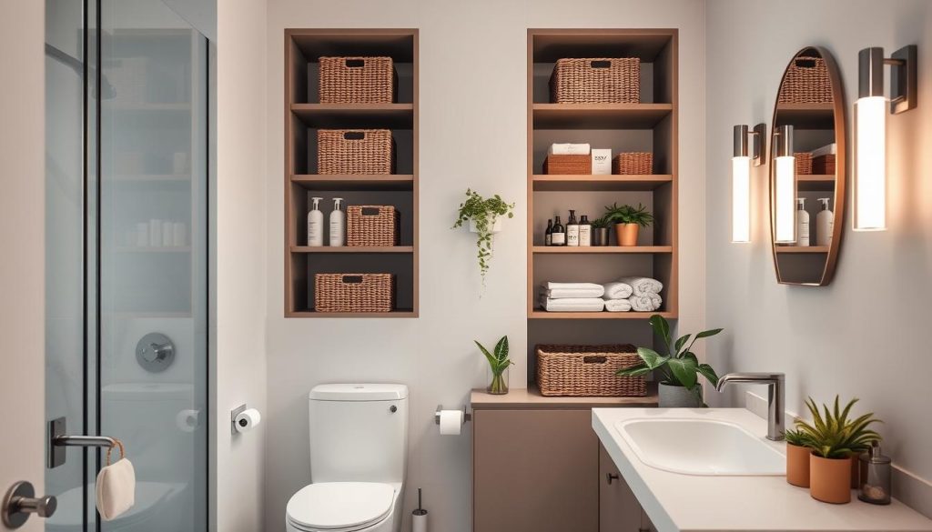 Stylish bathroom organization solutions