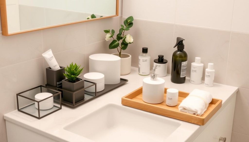 Stylish bathroom organizers