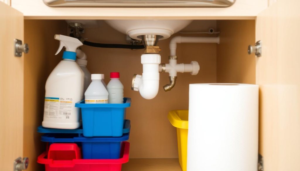 Under-sink plumbing accessibility