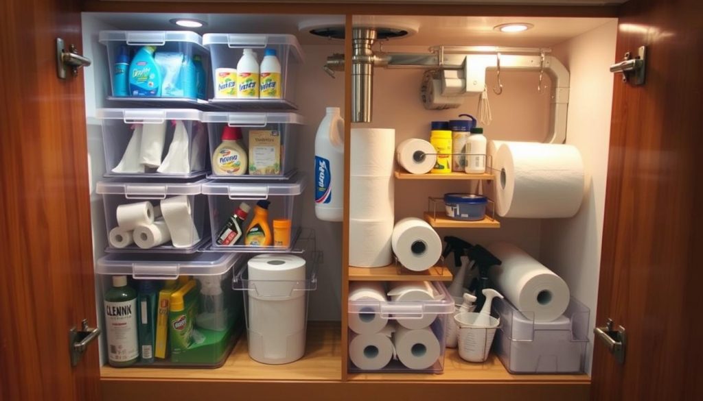 Under-sink storage hacks