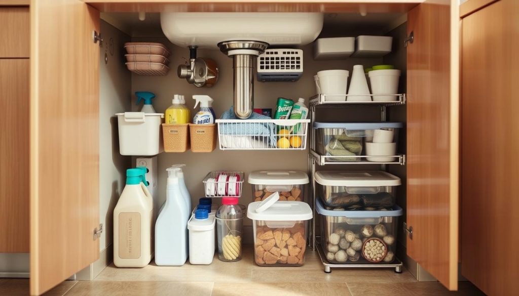 Under-sink storage solutions