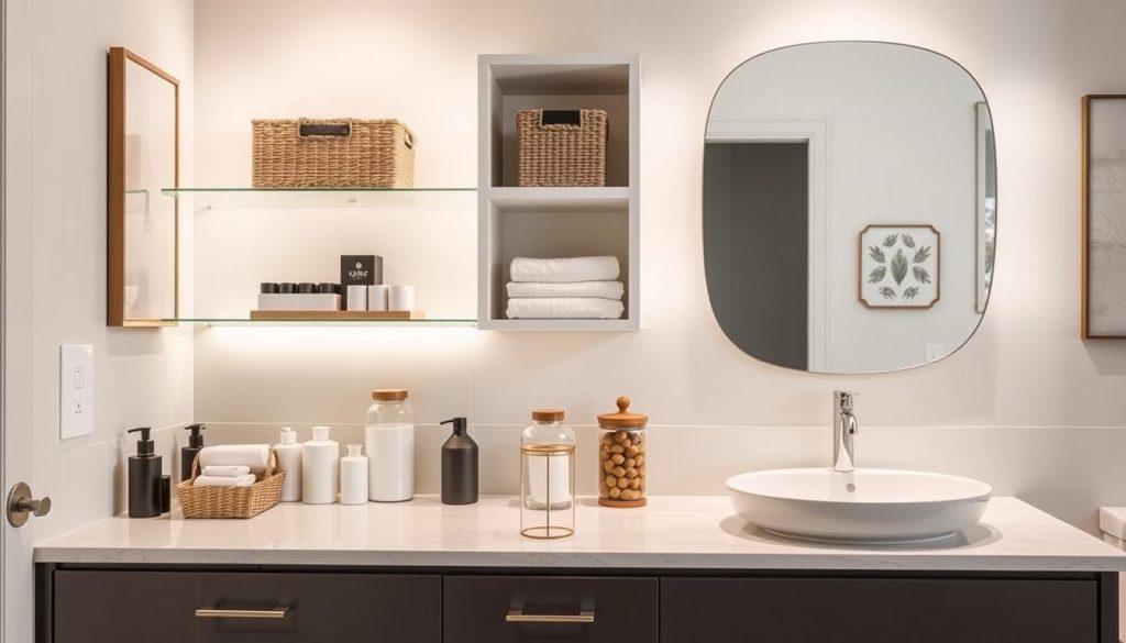 bathroom countertop storage solutions