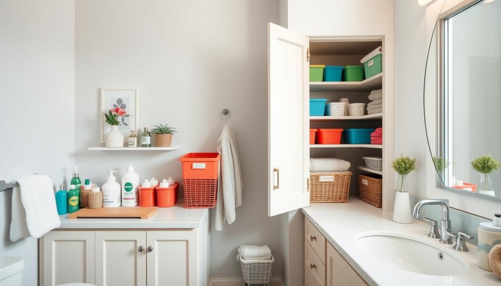 bathroom organizing tips